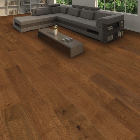 HARO - SERIE 4000 1 LAMA 240 4V - ROBLE AHUMADO SAUVAGE CEPILLADO - 541440