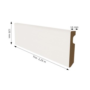 Rodapié Lacado Blanco