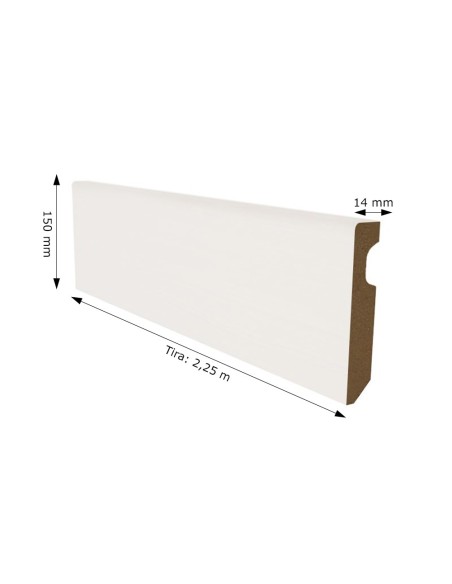 Rodapié Lacado Blanco