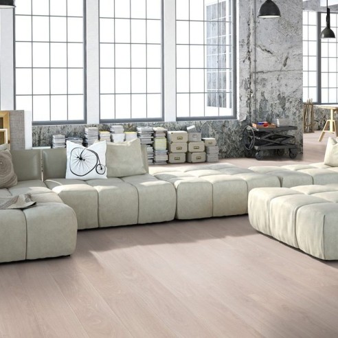 KRONOTEX - EXQUISIT - ROBLE WAVELESS WHITE - D2873